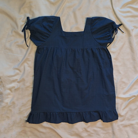 Sukienka babydoll granatowa