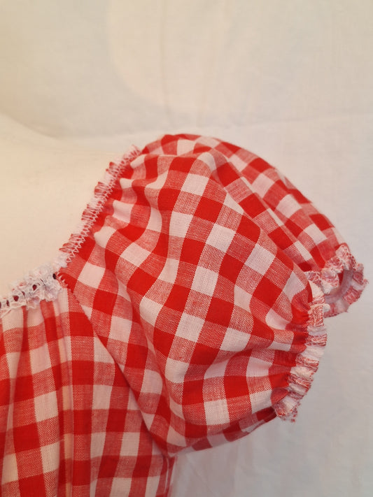 Top red picnic S-M/L