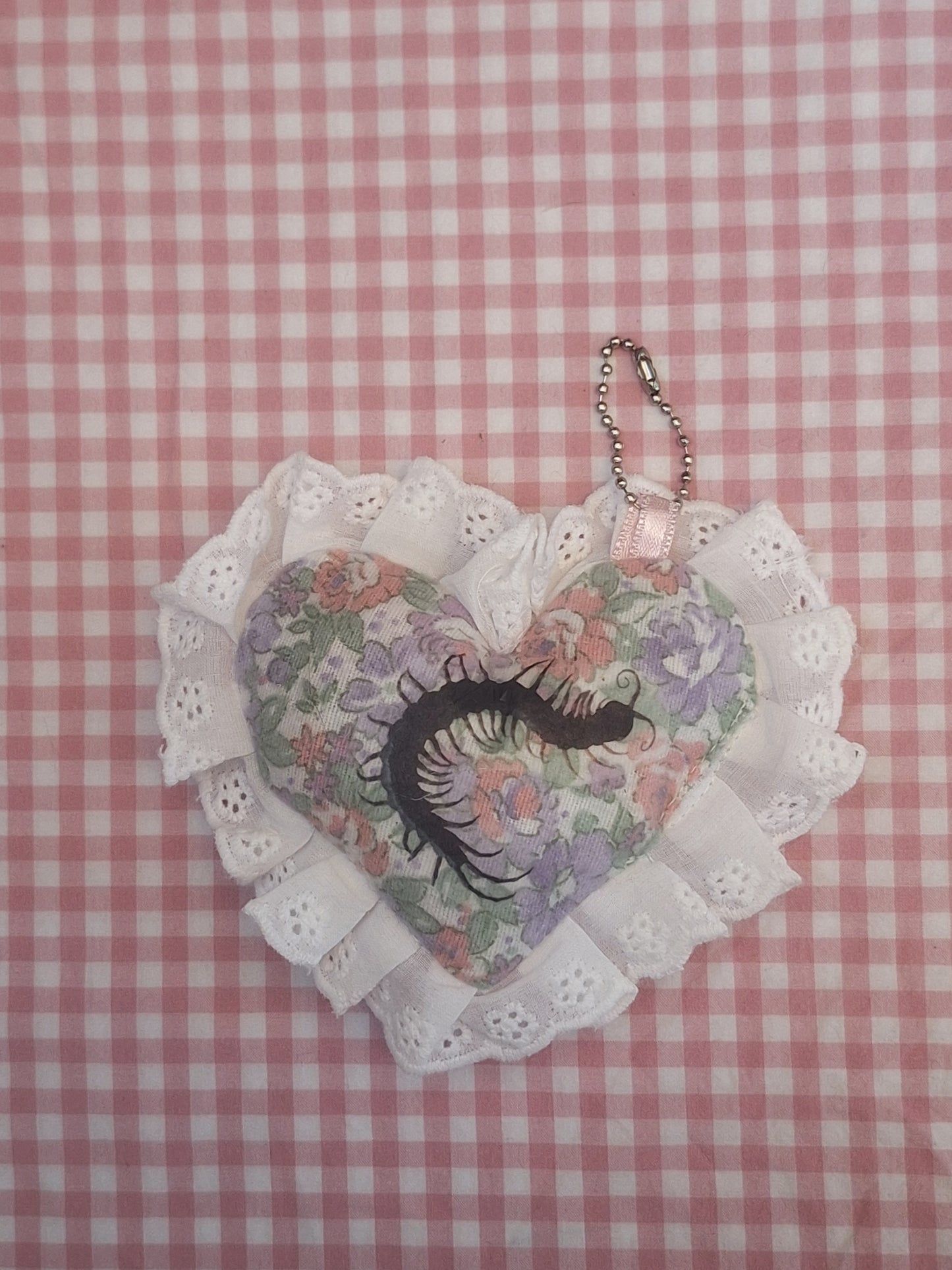 Pluszowy brelok serduszko