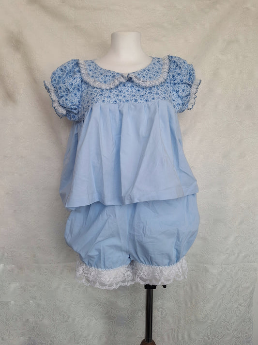 Blue floral set S/M