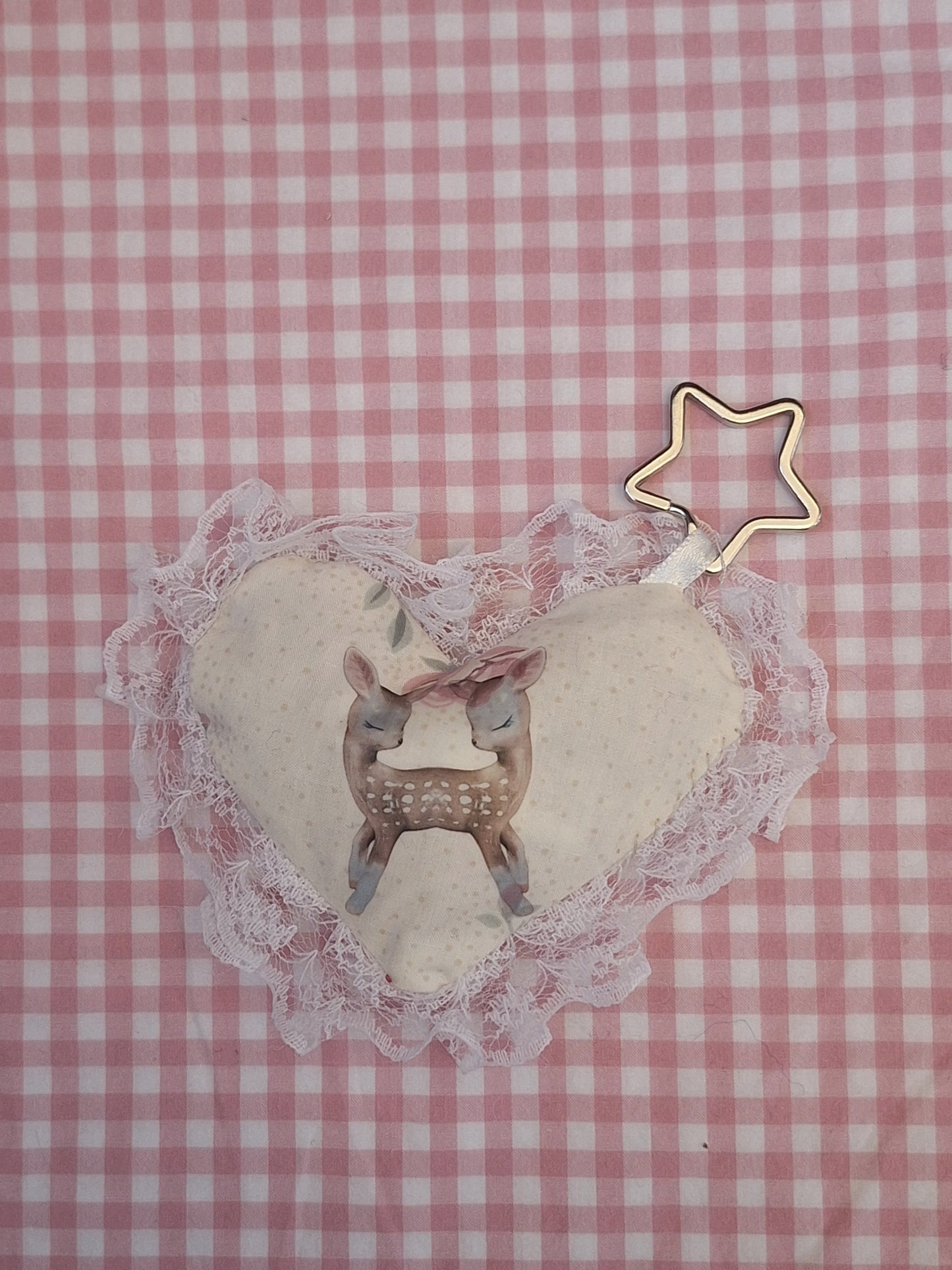 Pluszowy brelok serduszko