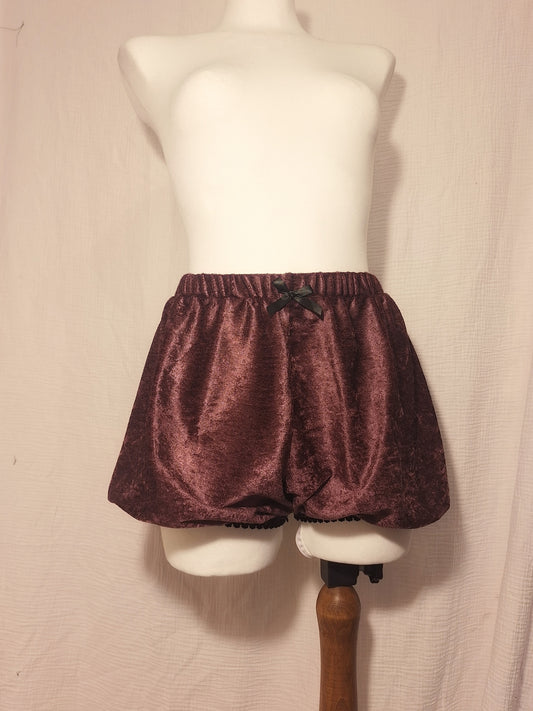 Welurowe bloomersy M/L
