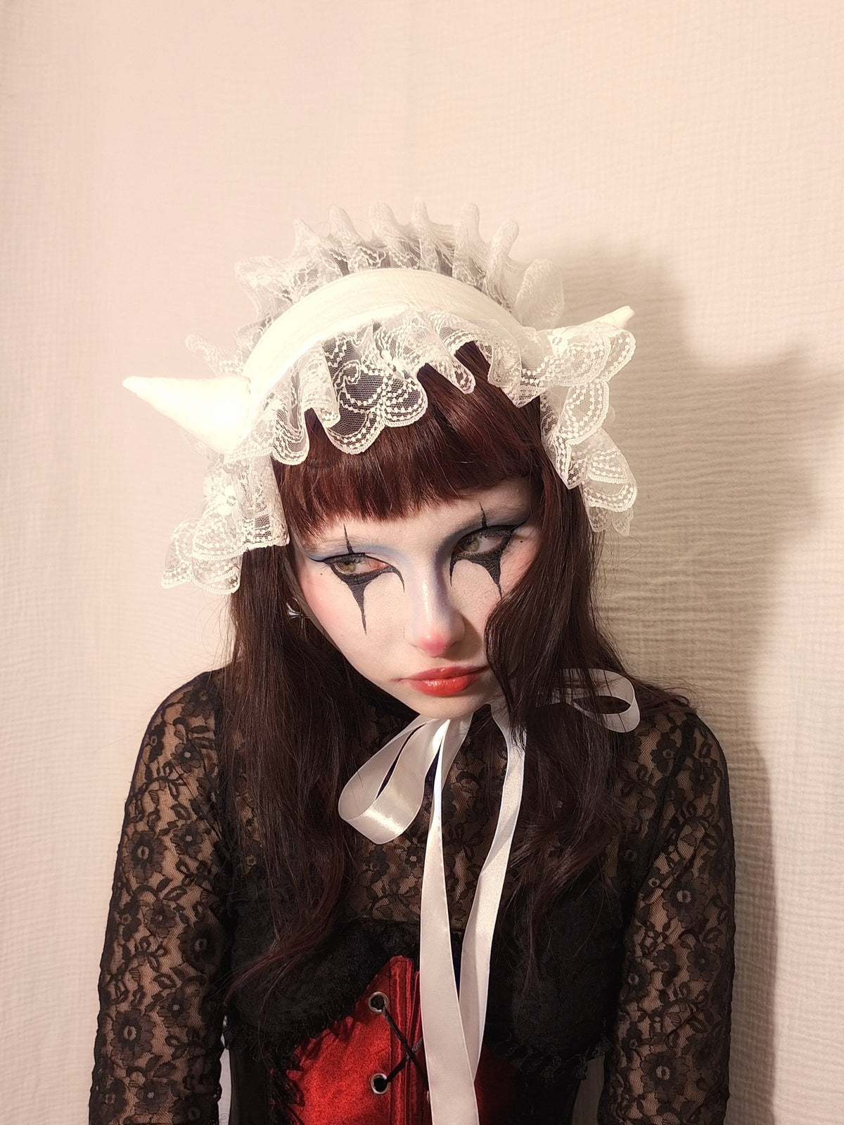 Headdress WHITE DEVIL