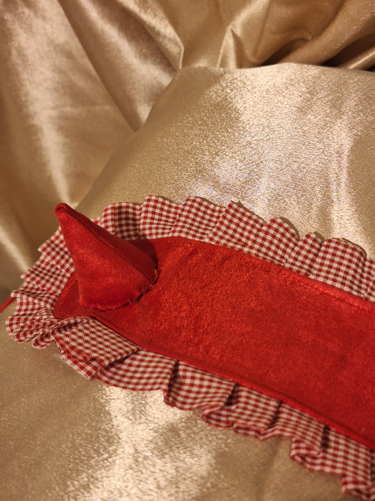 Headdress SATIN RED DEVIL