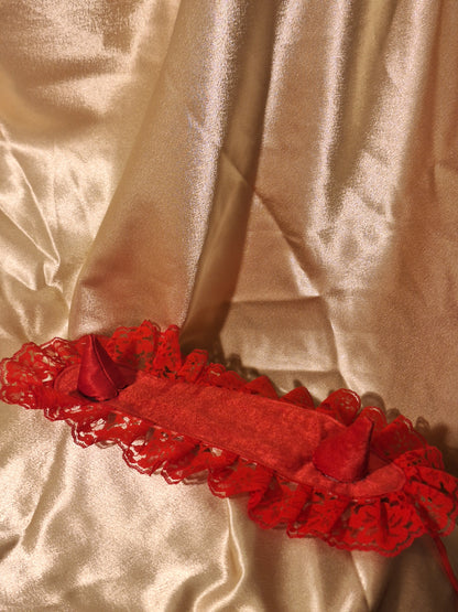 Headdress SATIN RED DEVIL II