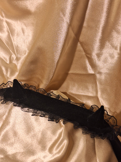 Headdress BLACK VELVET DEVIL