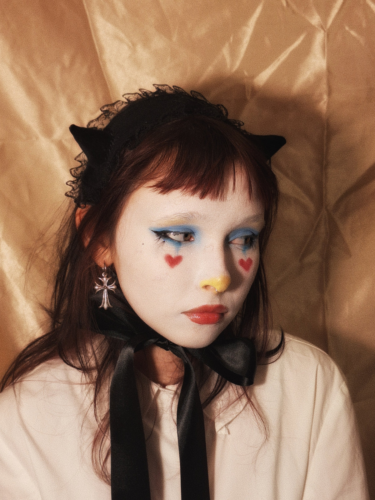 Headdress BLACK VELVET DEVIL