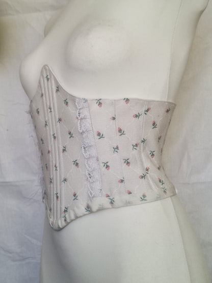Gorset underbust w kwiatki XS/S