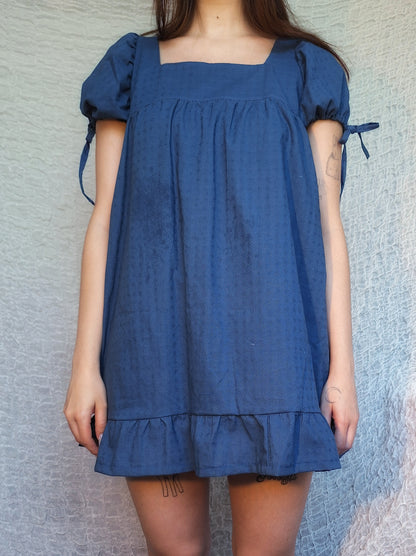 Sukienka babydoll granatowa