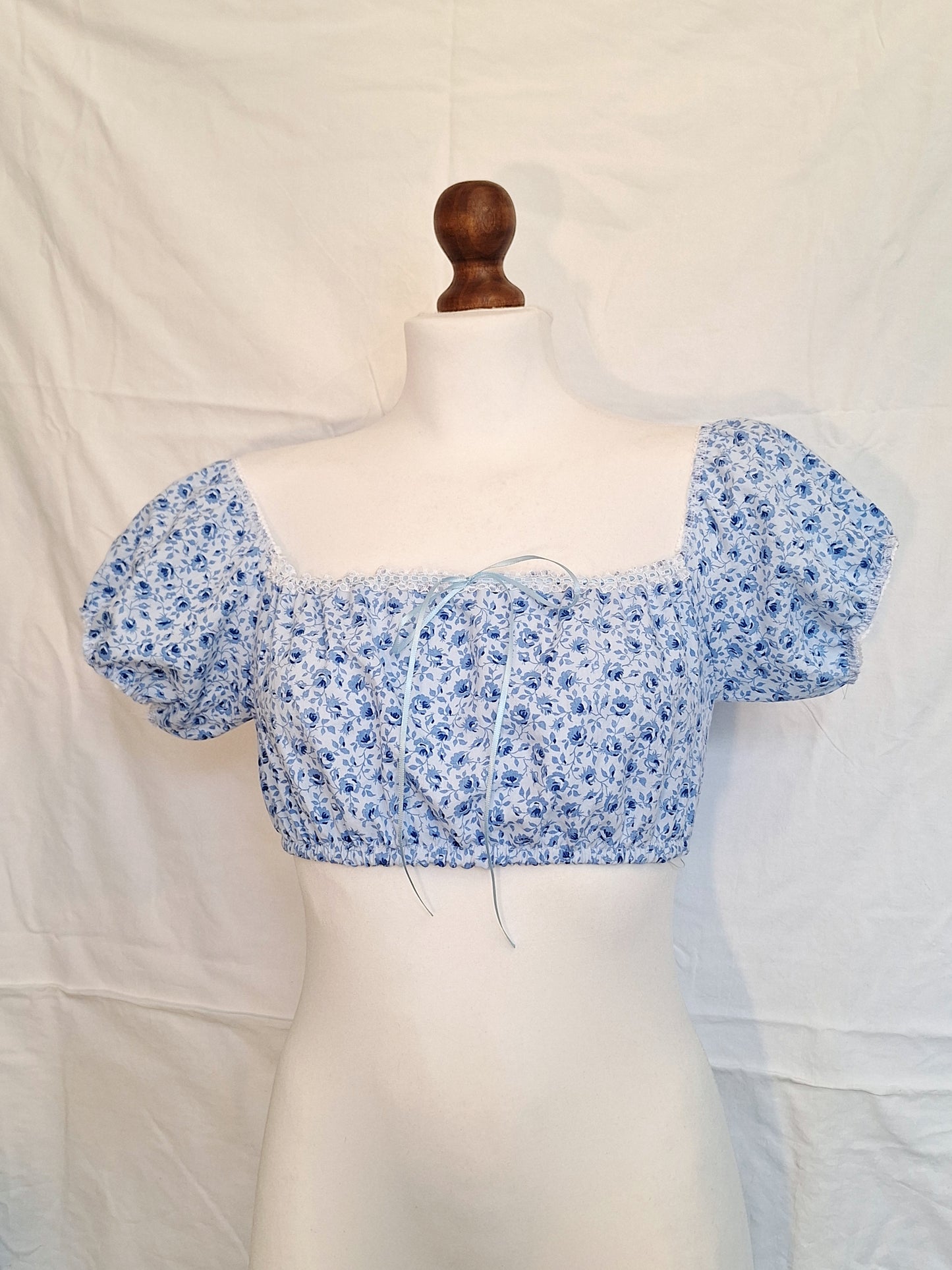 Top blue flowers XS/S