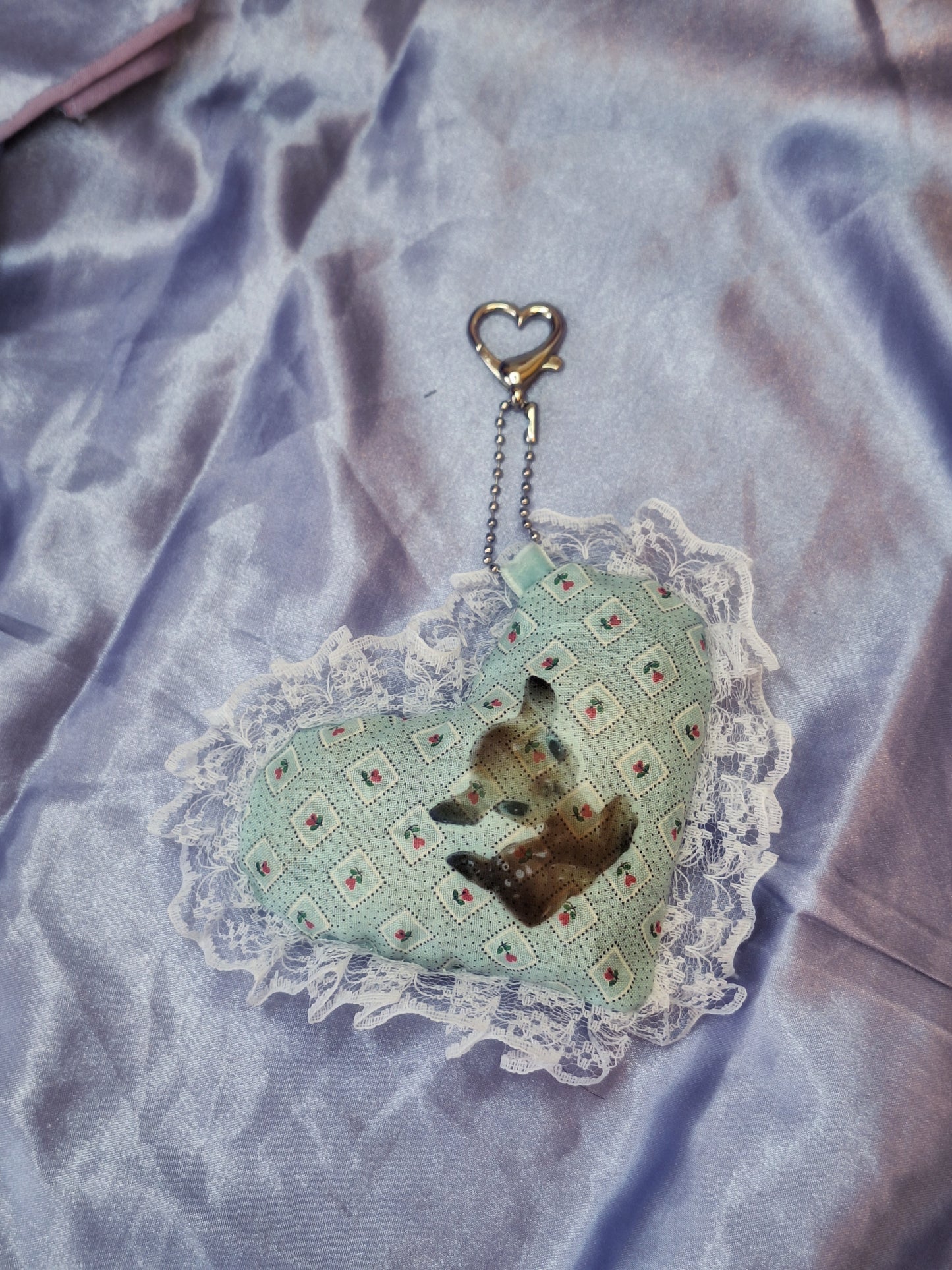 Pluszowy brelok serduszko