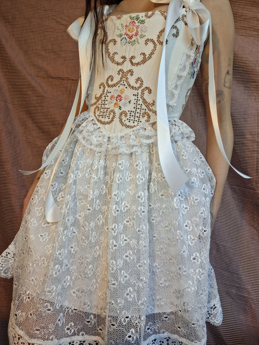Gorset haftowany S/M