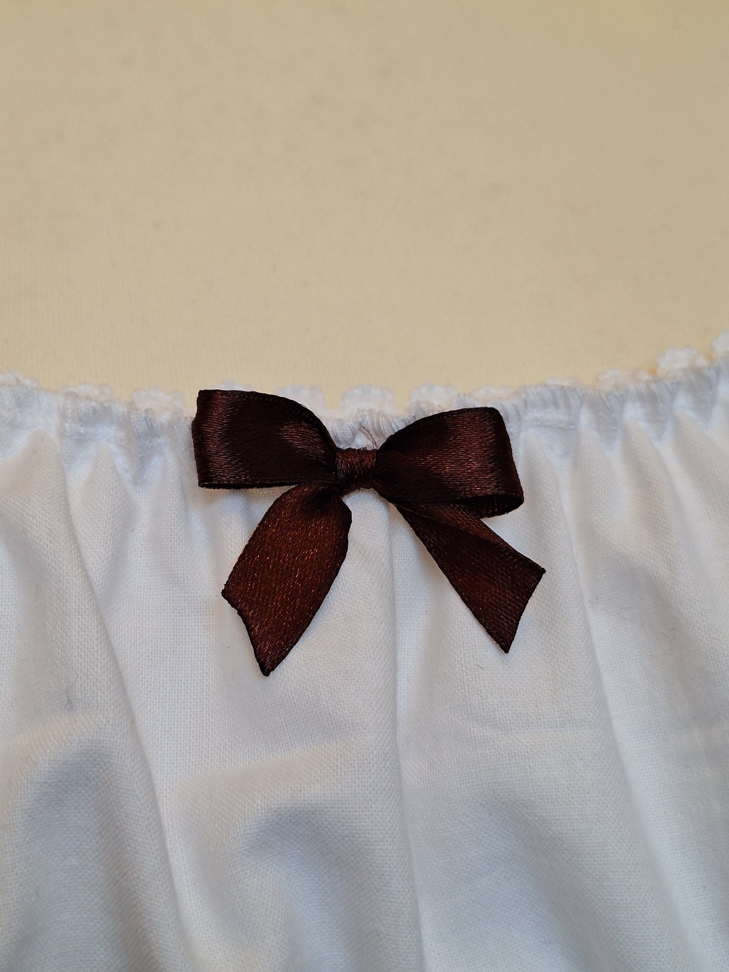 Sukienka milkmaid brązowa kratka S/M