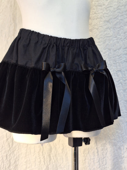 Bloomerso-spódniczka black velvet M/L