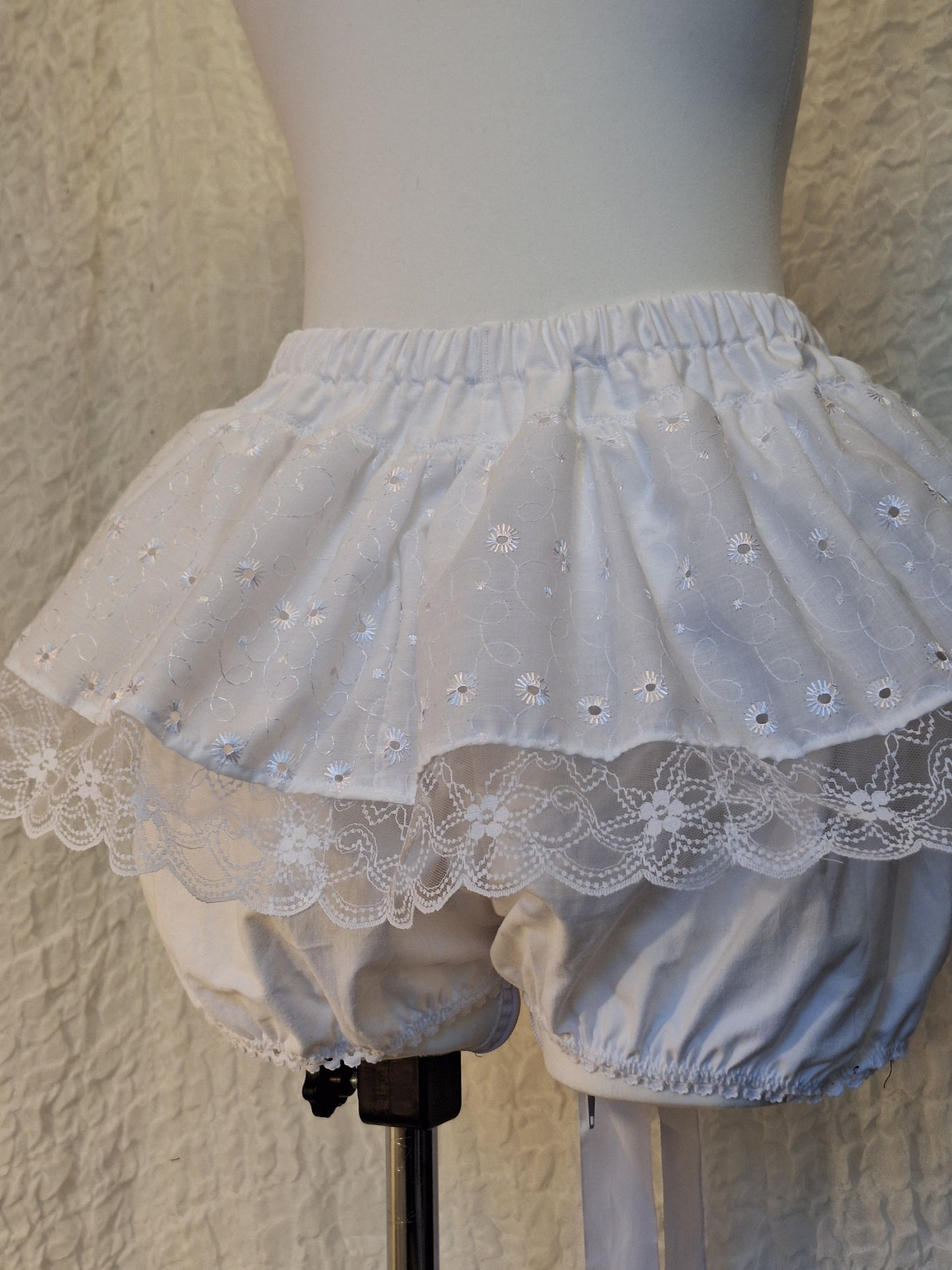 Bloomerso-spódniczka white//big rose S-L