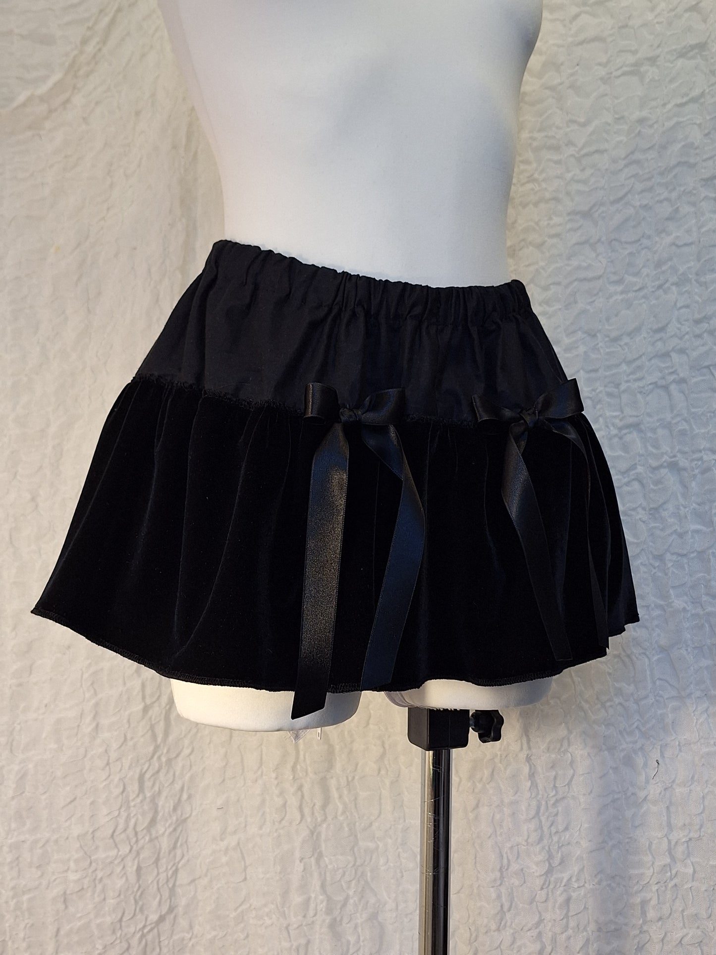 Bloomerso-spódniczka black velvet M/L
