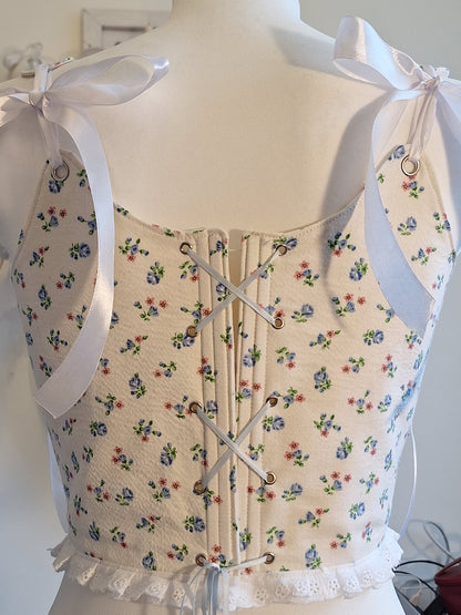 Gorset w kwiatki S/M