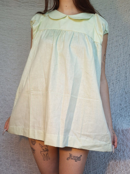 Sukienka babydoll pistacjowa