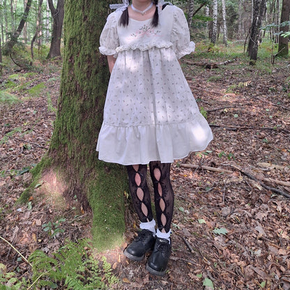 Sukienka babydoll w kwiatki