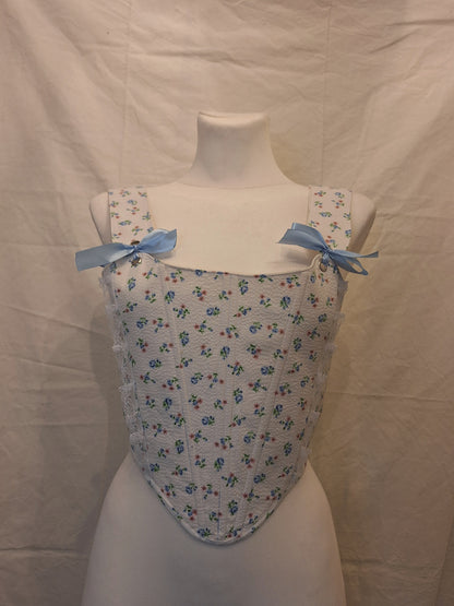 Corset with small flowers