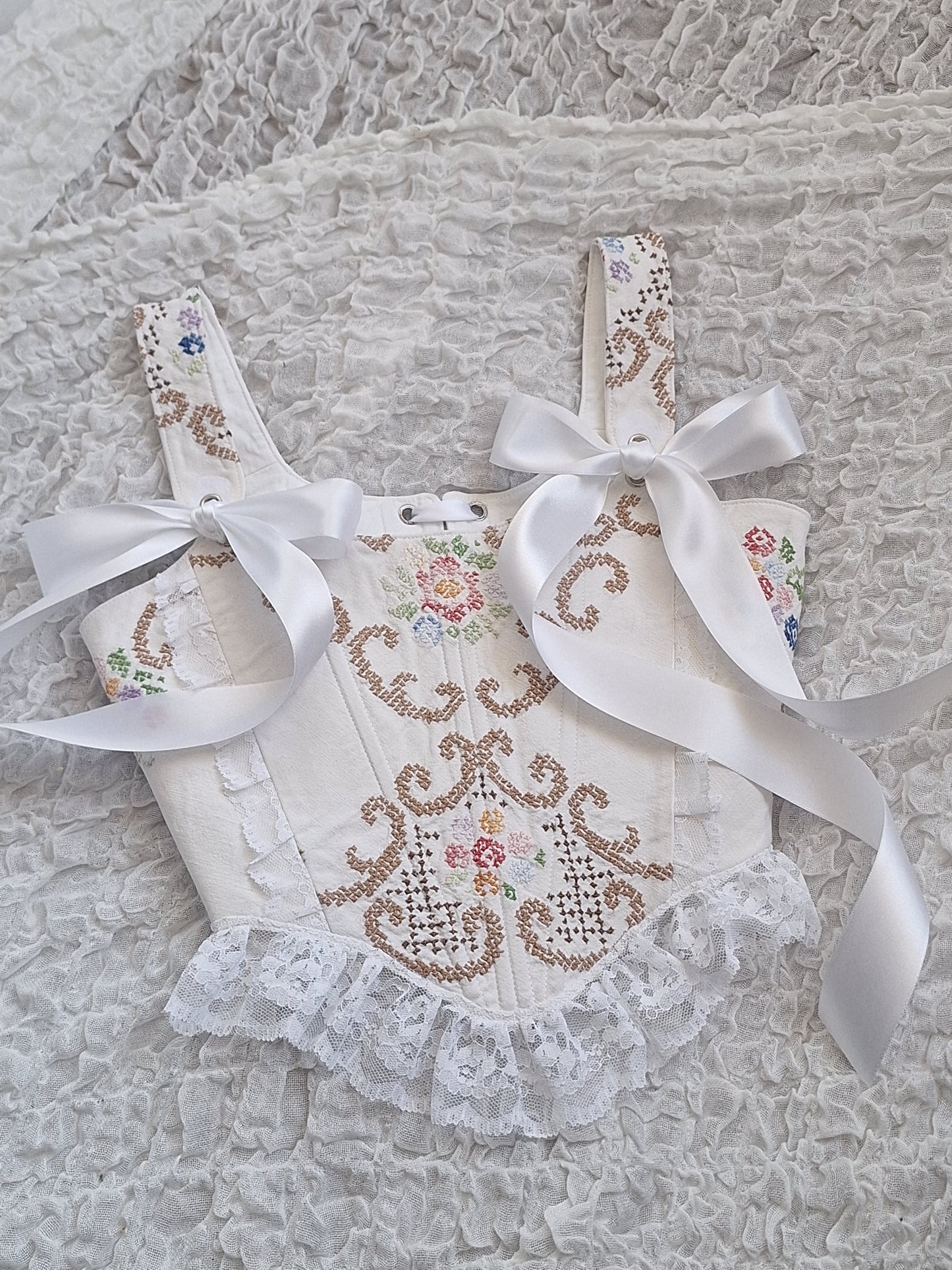 Gorset haftowany S/M