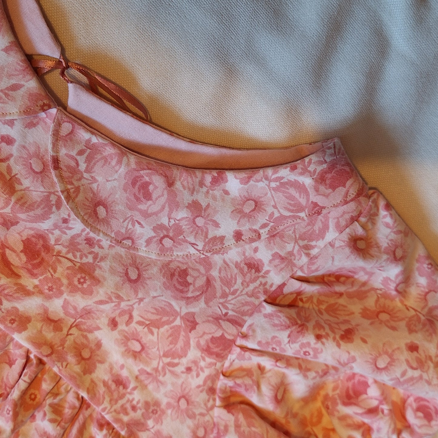 Sukienka babydoll w kwiatki