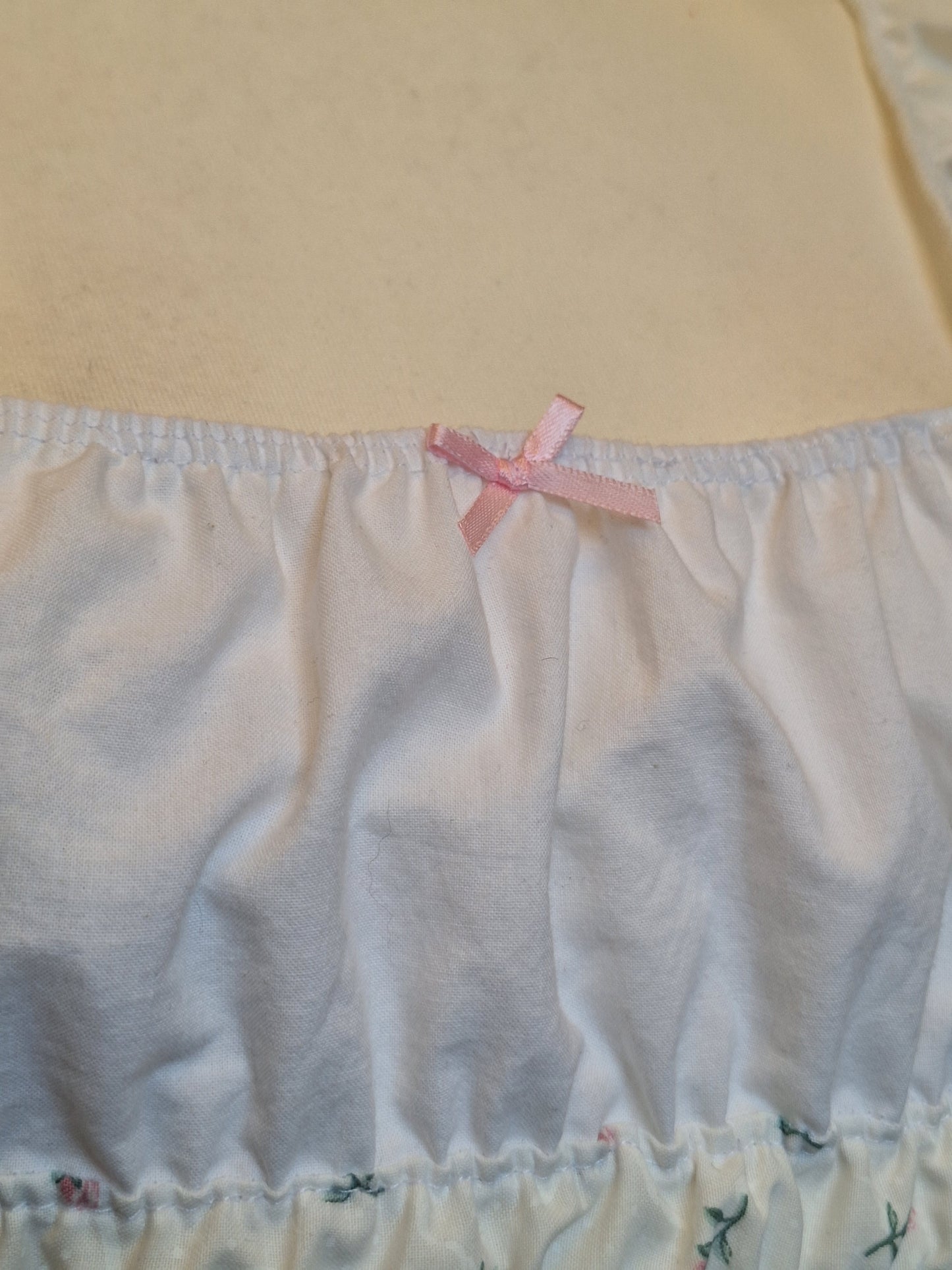 Sukienka milkmaid różowe kwiatki XS/S