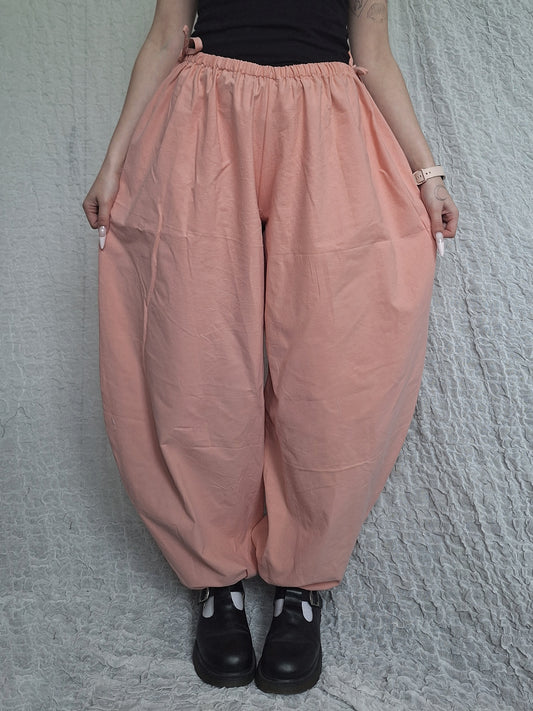 Szerokie spodnie peachy