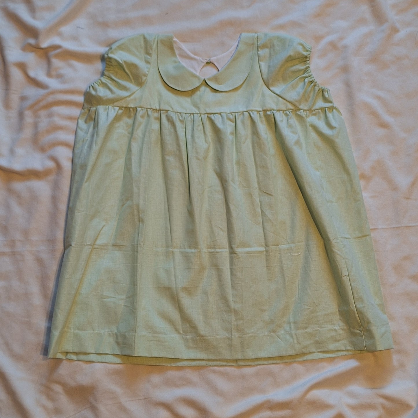 Sukienka babydoll pistacjowa