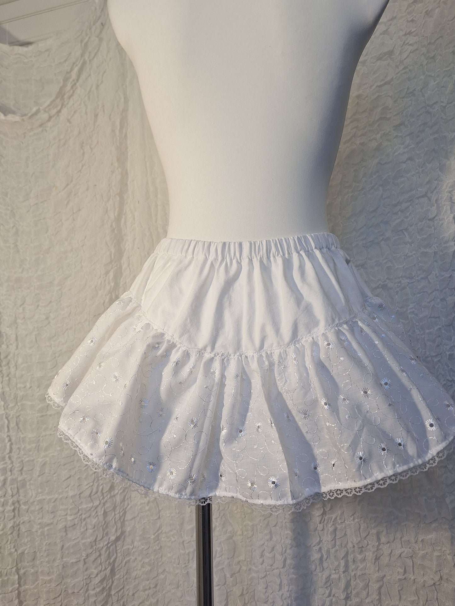 Bloomerso-spódniczka white//small rose M/L