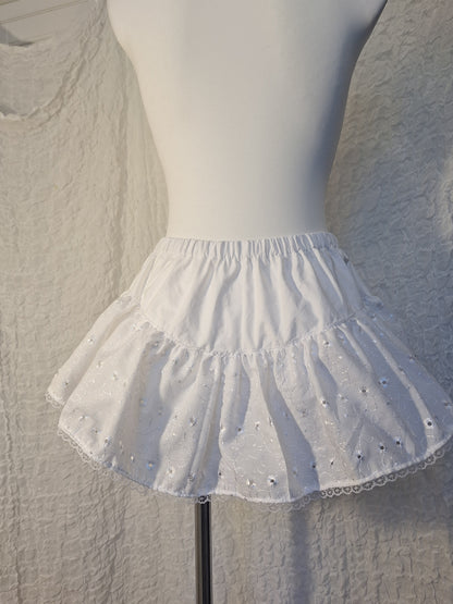 Bloomerso-spódniczka white//small rose M/L