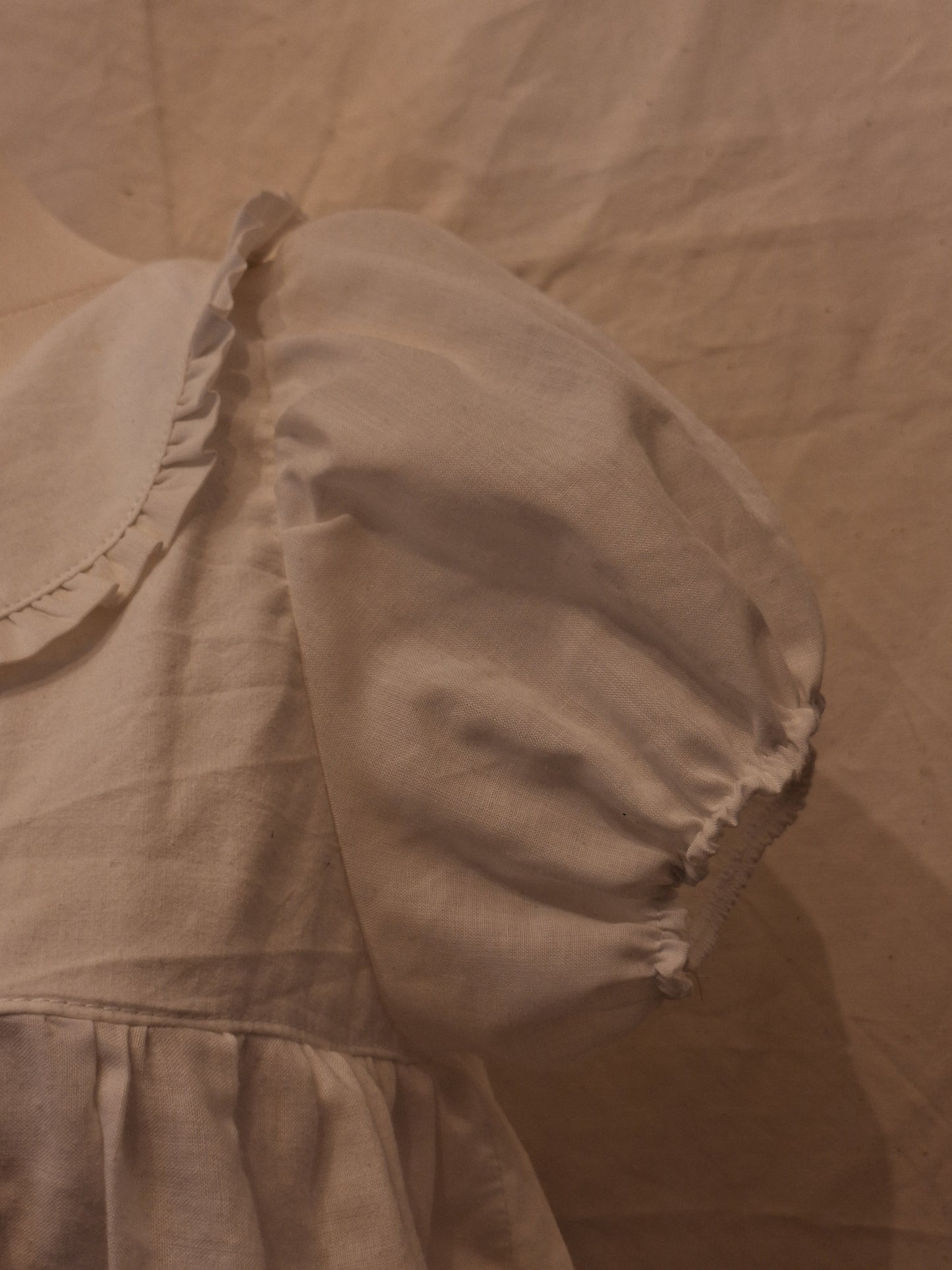 Bluzka babydoll biała