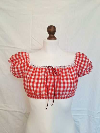 Top red picnic S-M/L