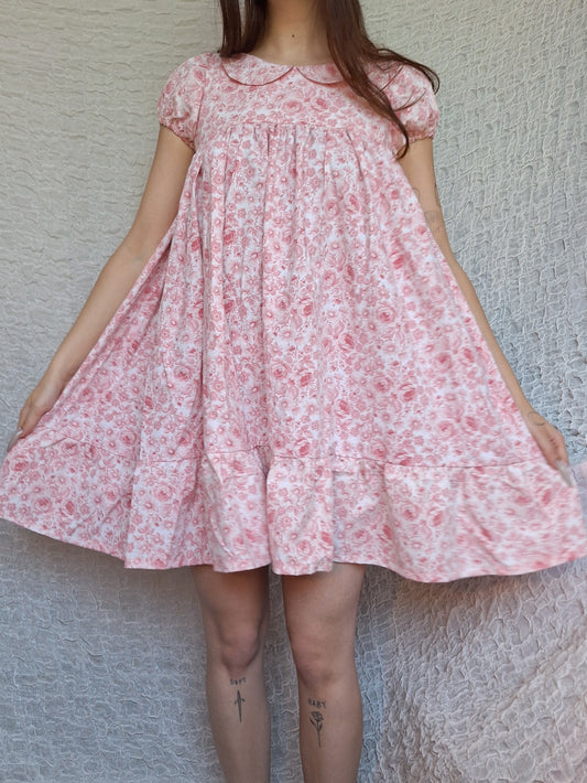 Sukienka babydoll w kwiatki