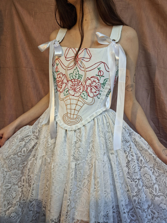 Gorset haftowany S/M