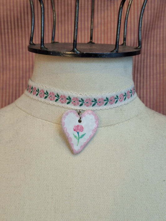 Naszyjnik choker FLOWER