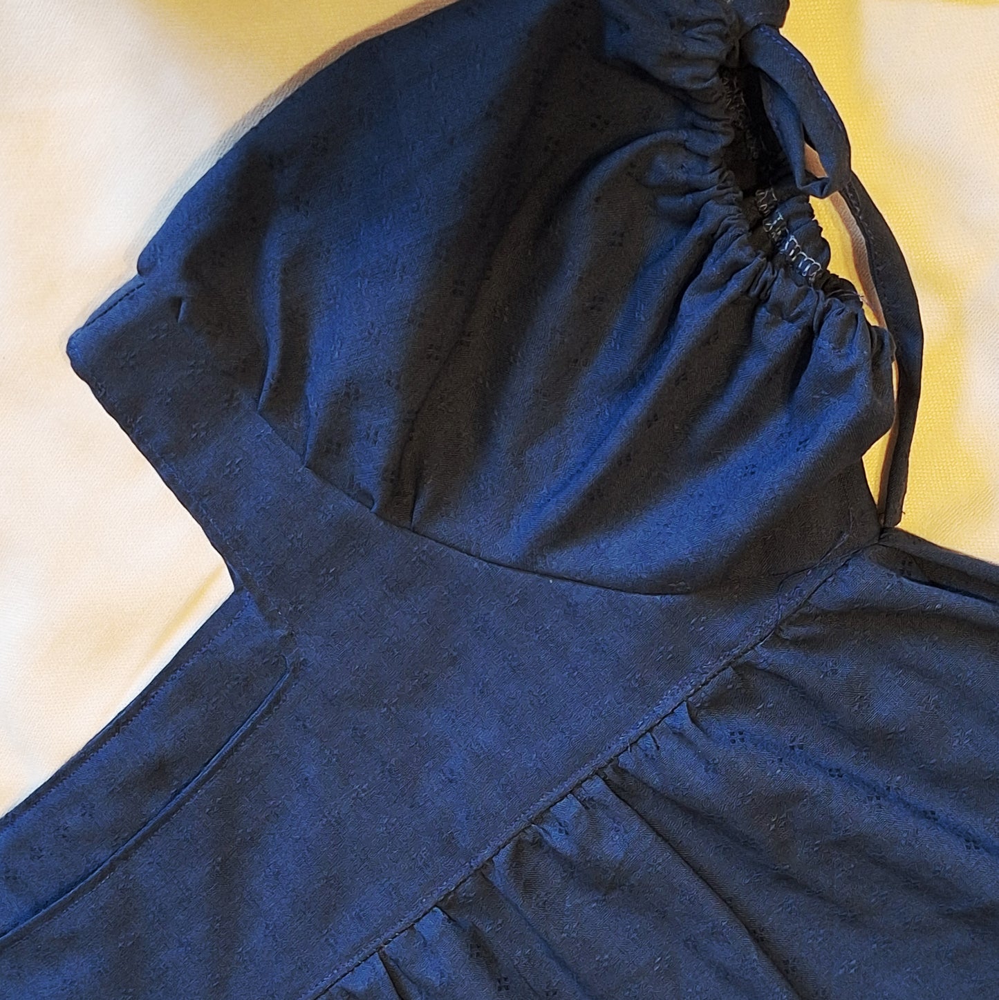 Sukienka babydoll granatowa