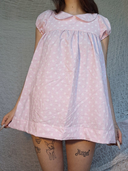 Sukienka babydoll w kropki