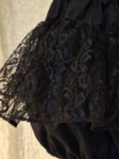 Bloomerso-spódniczka black//big rose M/L