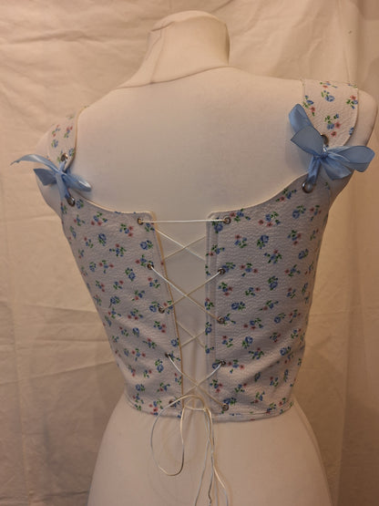 Corset with small flowers