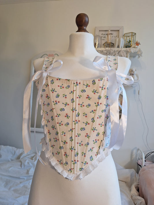 Gorset w kwiatki S/M
