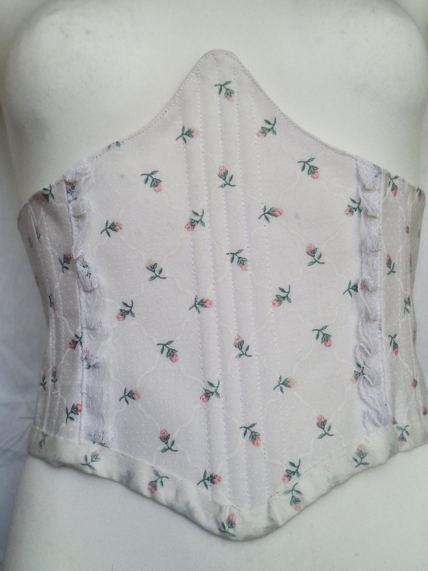 Gorset underbust w kwiatki XS/S