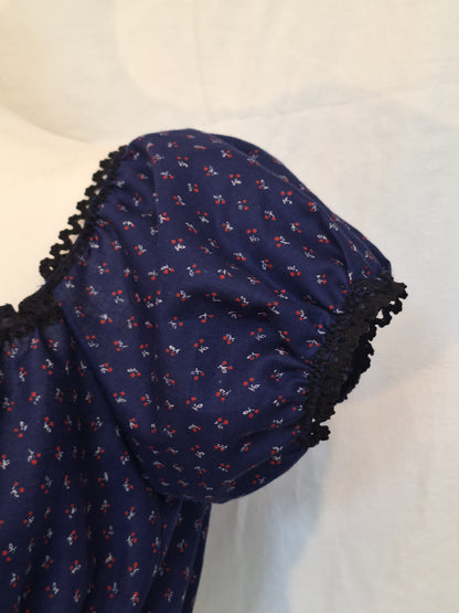 Top navy cherry S-M/L