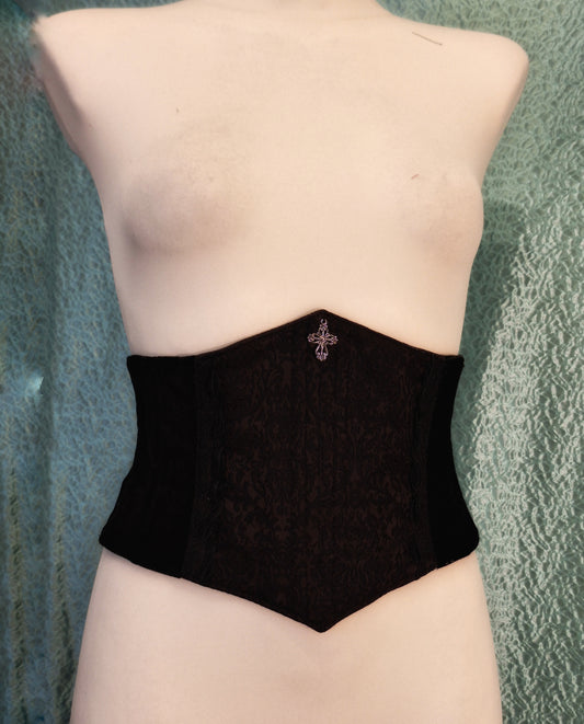 Gorset underbust gotycki