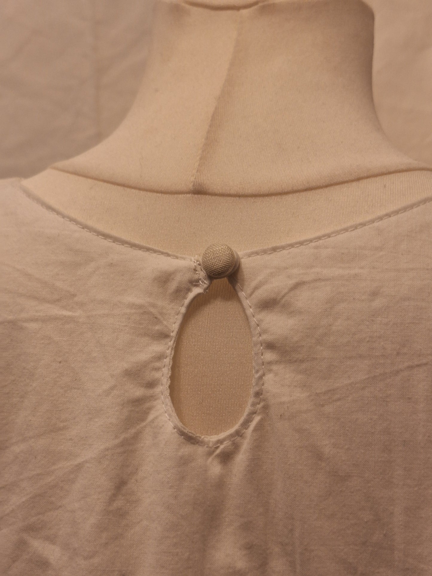 Bluzka babydoll biała