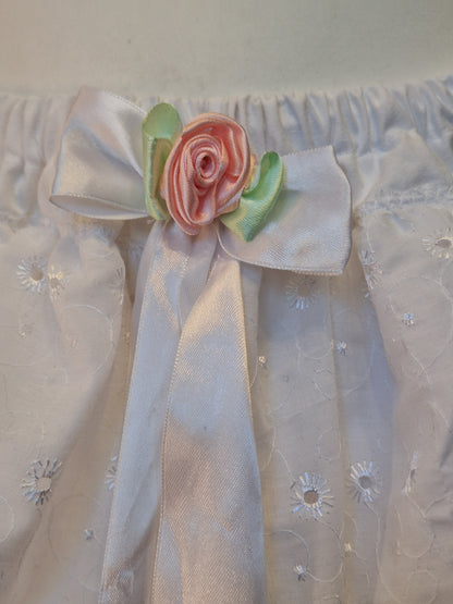 Bloomerso-spódniczka white//big rose S-L