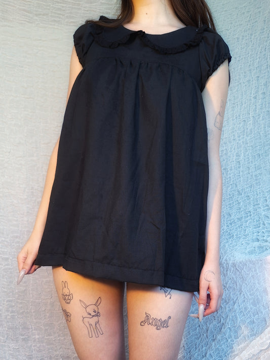 Sukienka/tunika babydoll czarna