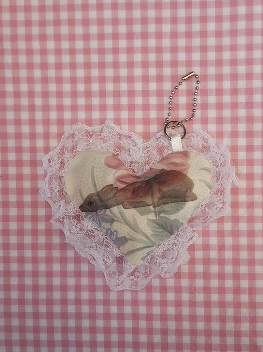 Pluszowy brelok serduszko