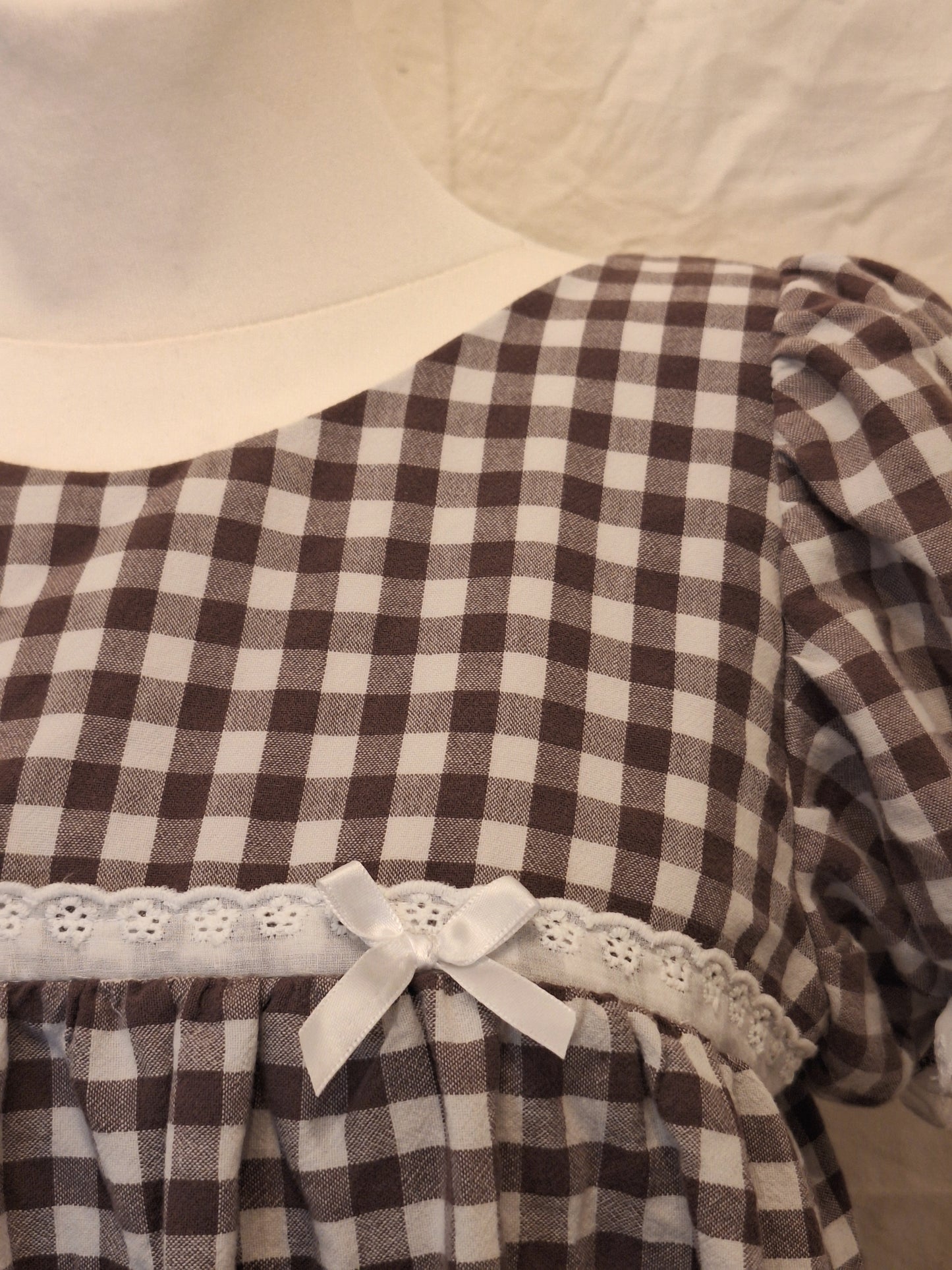 Sukienka babydoll w kratkę