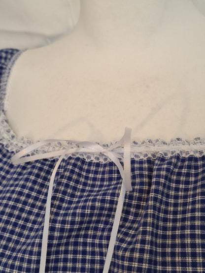 Top navy/white XS-M